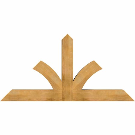 Ekena Millwork Richland Rough Sawn Timber Gable Bracket, Western Red Cedar, 72"W x 36"H x 6"D x 6"F, 12/12 Pitch GBW072X36X0606RIC00RWR